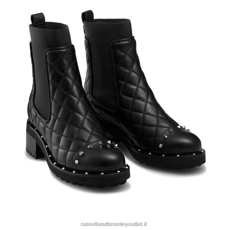 nero V0V4J322 donne Russell And Bromley stivale chelsea con borchie petardo