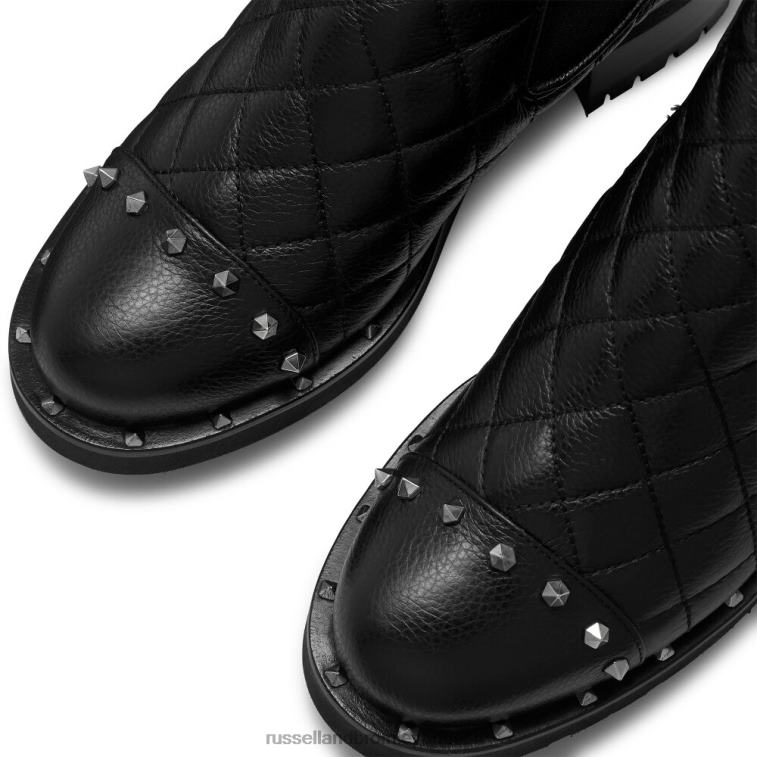 nero V0V4J322 donne Russell And Bromley stivale chelsea con borchie petardo