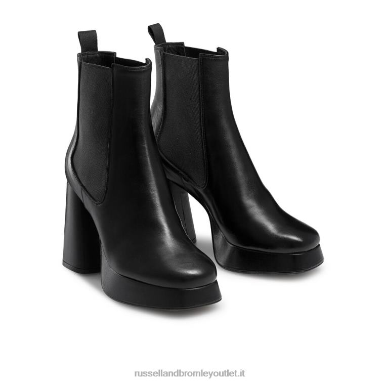 nero V0V4J327 donne Russell And Bromley feroce stivale chelsea con plateau