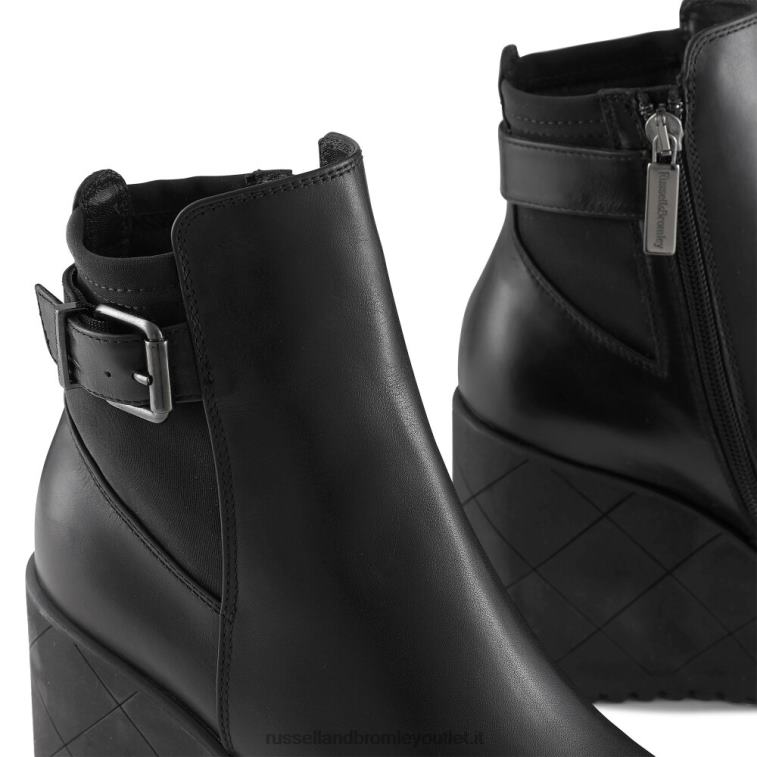 nero V0V4J328 donne Russell And Bromley stivaletto con zeppa royalty dryleks