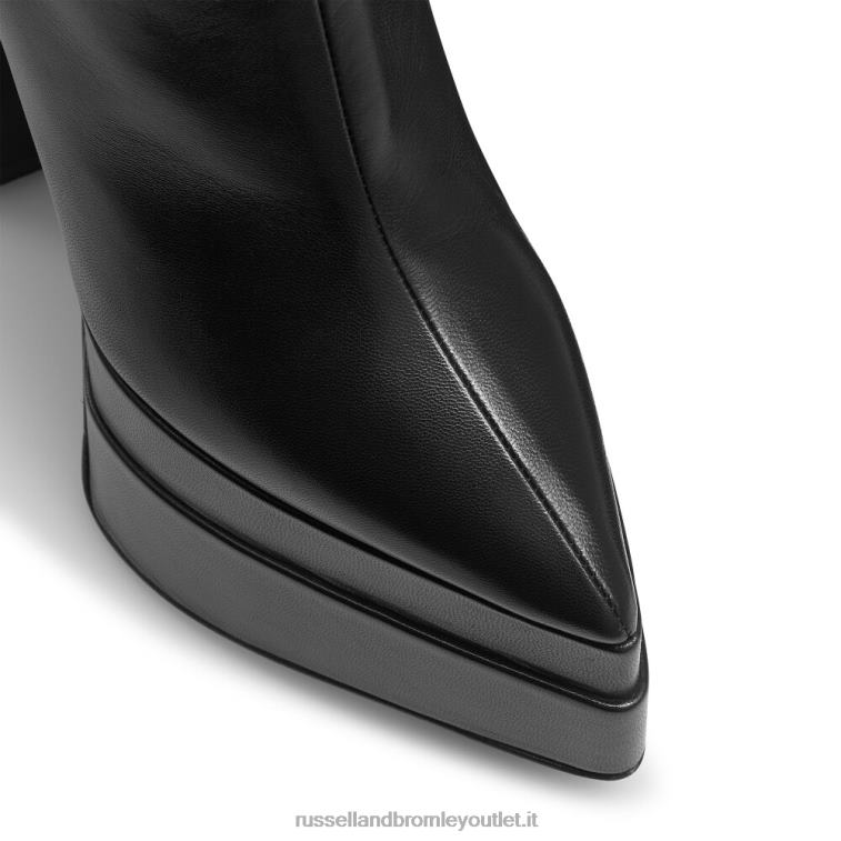 nero V0V4J329 donne Russell And Bromley stivale a doppia piattaforma ad alta tensione