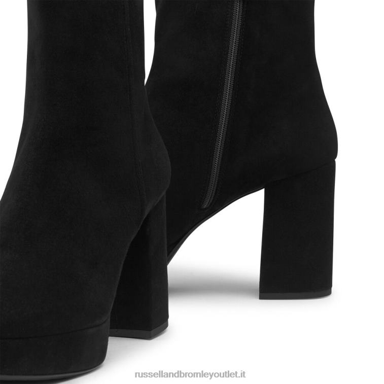 nero V0V4J334 donne Russell And Bromley stivale con plateau miele