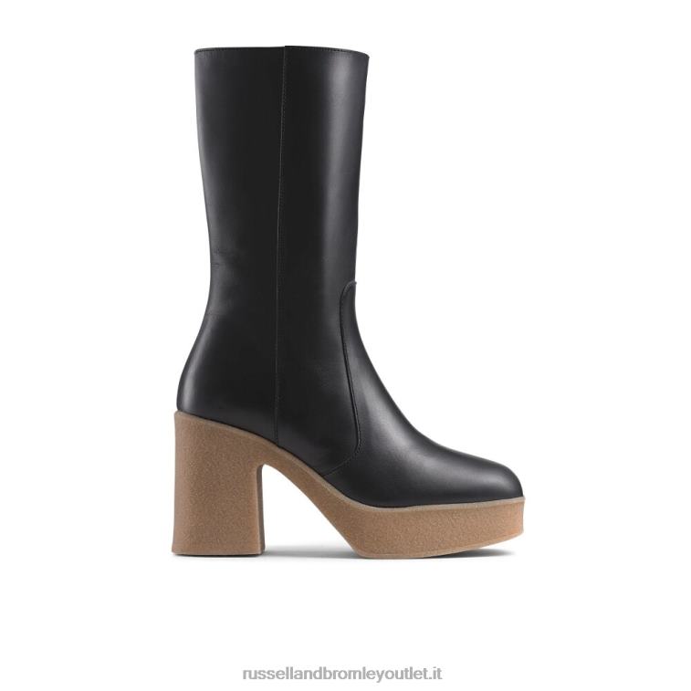 nero V0V4J339 donne Russell And Bromley stivale con plateau in crêpe stevie