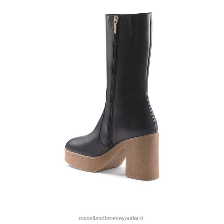 nero V0V4J339 donne Russell And Bromley stivale con plateau in crêpe stevie