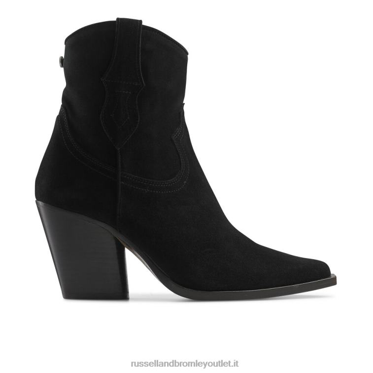 nero V0V4J342 donne Russell And Bromley stivale western con tacco cash