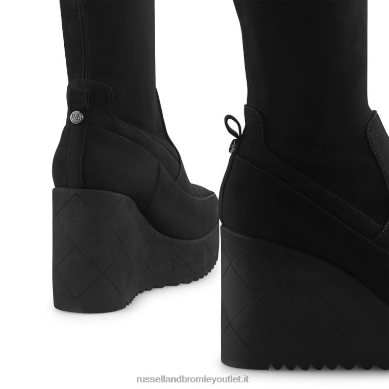 nero V0V4J347 donne Russell And Bromley everest hi dryleks: stivale lungo in camoscio