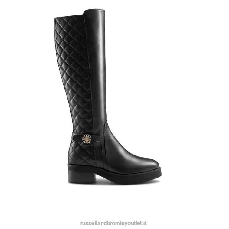 nero V0V4J350 donne Russell And Bromley stivale da equitazione trapuntato nazionale