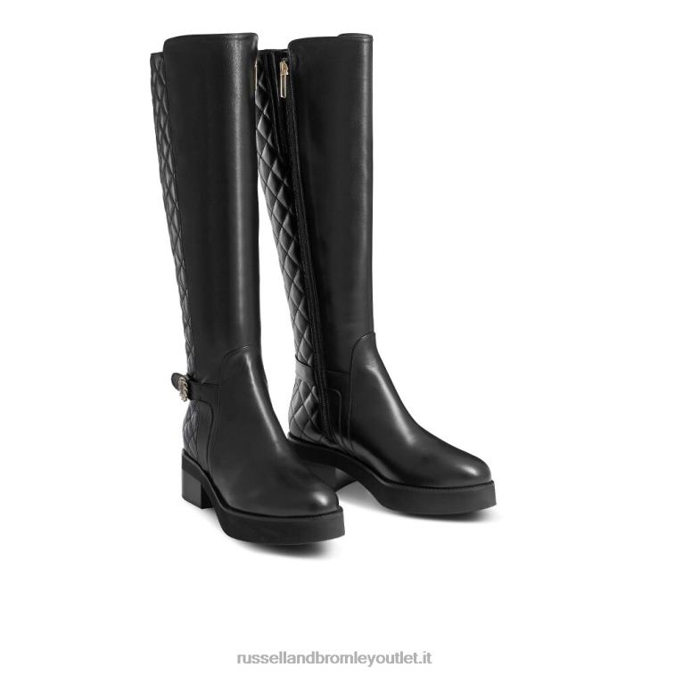 nero V0V4J350 donne Russell And Bromley stivale da equitazione trapuntato nazionale