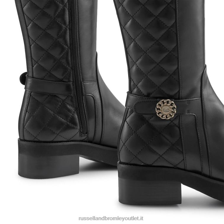 nero V0V4J350 donne Russell And Bromley stivale da equitazione trapuntato nazionale