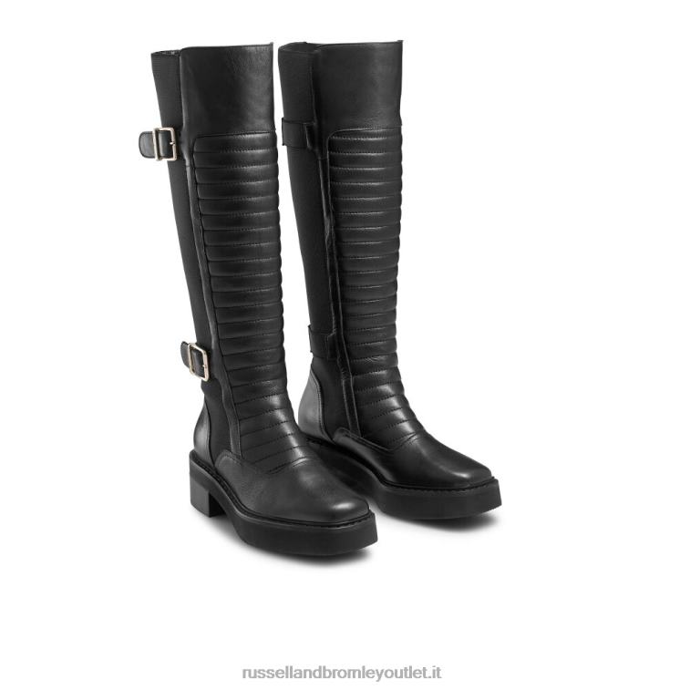 nero V0V4J352 donne Russell And Bromley passeggero alto biker lungo punta quadrata
