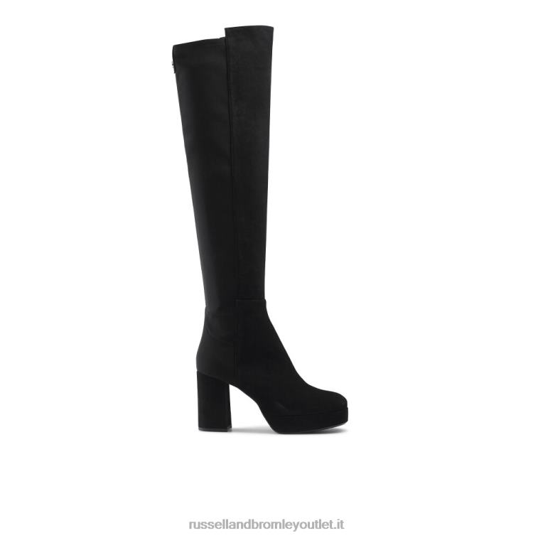 nero V0V4J355 donne Russell And Bromley miele hi piattaforma stretch ginocchio alto