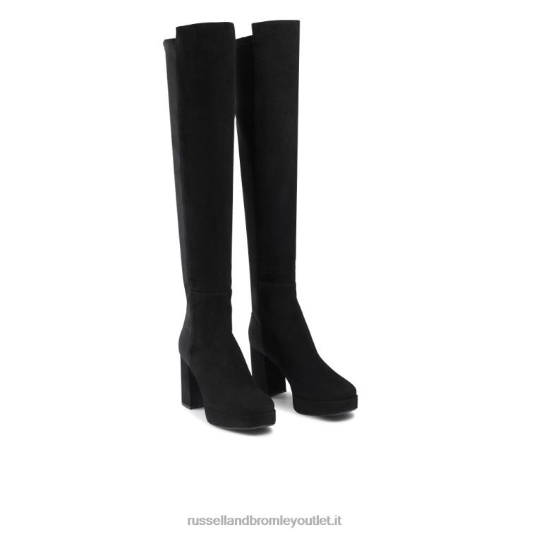 nero V0V4J355 donne Russell And Bromley miele hi piattaforma stretch ginocchio alto