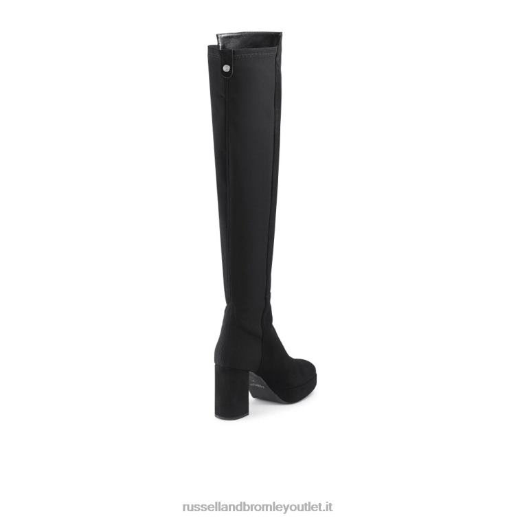 nero V0V4J355 donne Russell And Bromley miele hi piattaforma stretch ginocchio alto