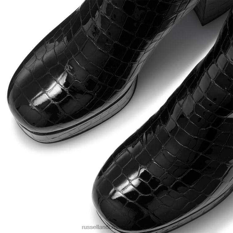 nero V0V4J367 donne Russell And Bromley miele hi piattaforma di avvio