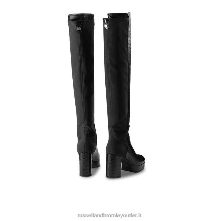 nero V0V4J367 donne Russell And Bromley miele hi piattaforma di avvio