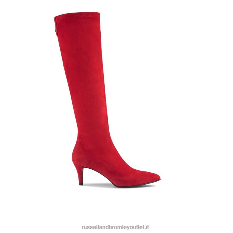 rosso V0V4J369 donne Russell And Bromley stivale a calzino alto al ginocchio hotlegs
