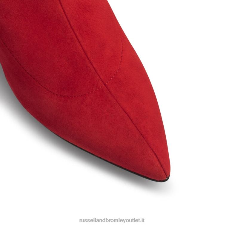 rosso V0V4J369 donne Russell And Bromley stivale a calzino alto al ginocchio hotlegs