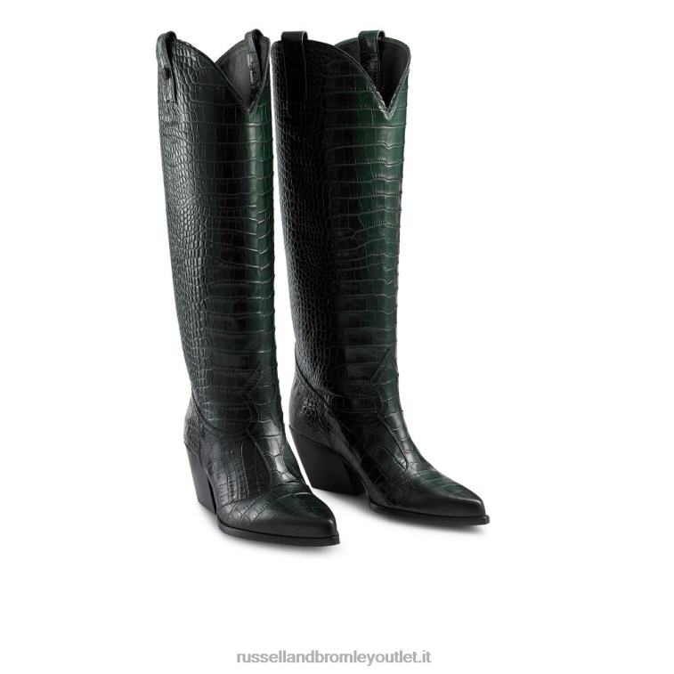 verde V0V4J362 donne Russell And Bromley saloon alto al ginocchio western