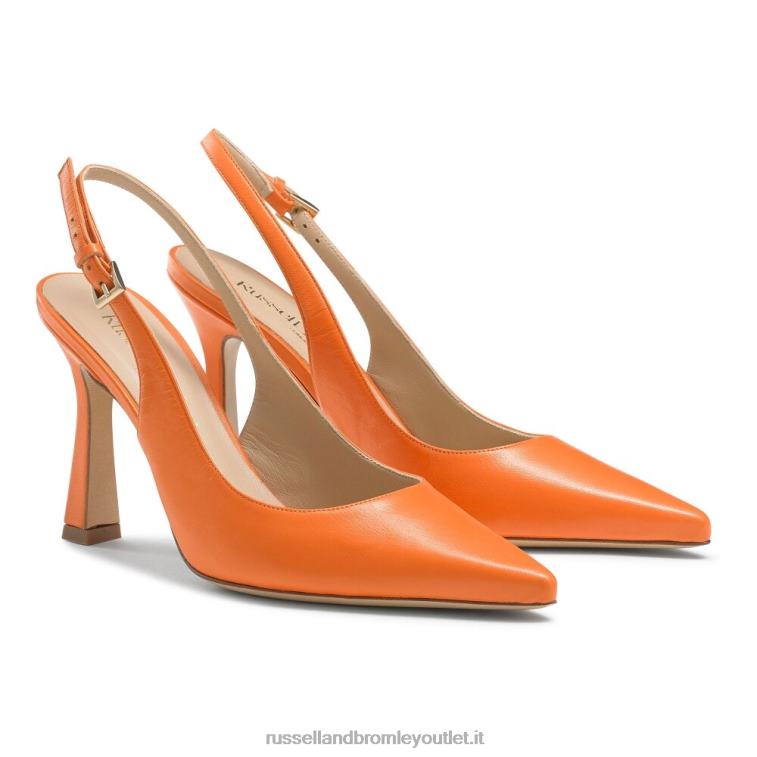 arancia V0V4J188 donne Russell And Bromley sul punto pompa punto slingback
