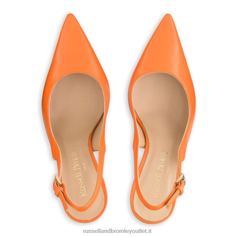 arancia V0V4J188 donne Russell And Bromley sul punto pompa punto slingback