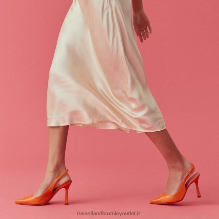 arancia V0V4J188 donne Russell And Bromley sul punto pompa punto slingback