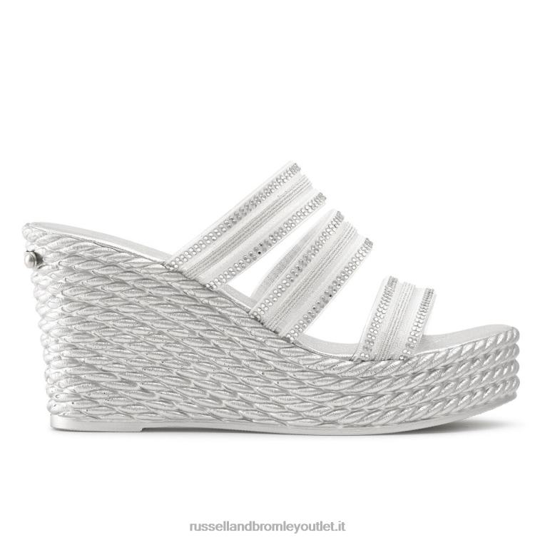argento V0V4J129 donne Russell And Bromley zeppa cosmica con triplo cinturino