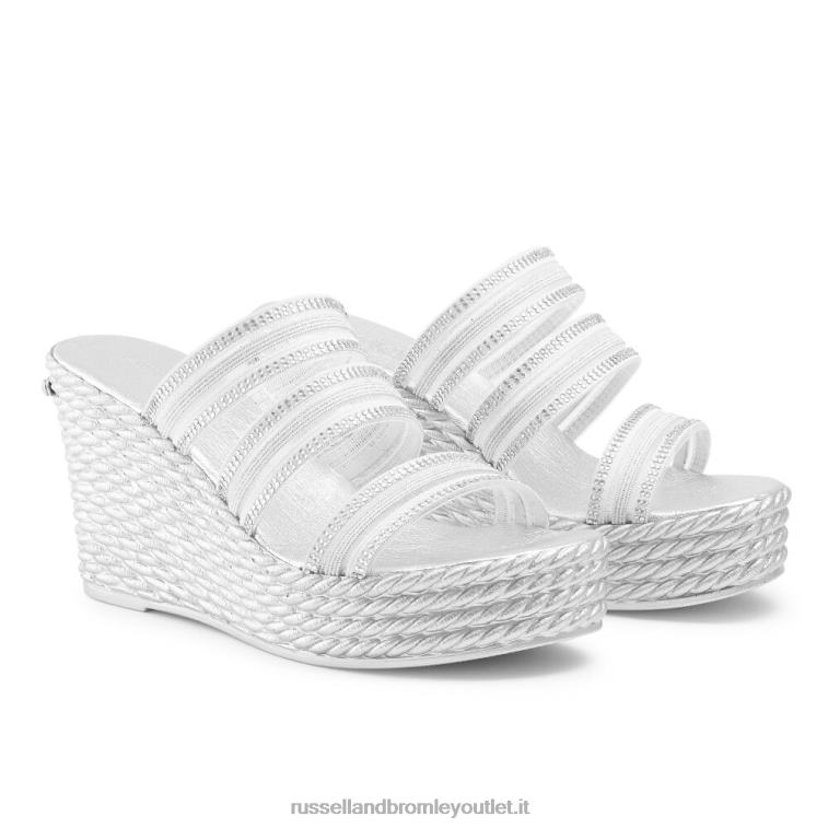 argento V0V4J129 donne Russell And Bromley zeppa cosmica con triplo cinturino
