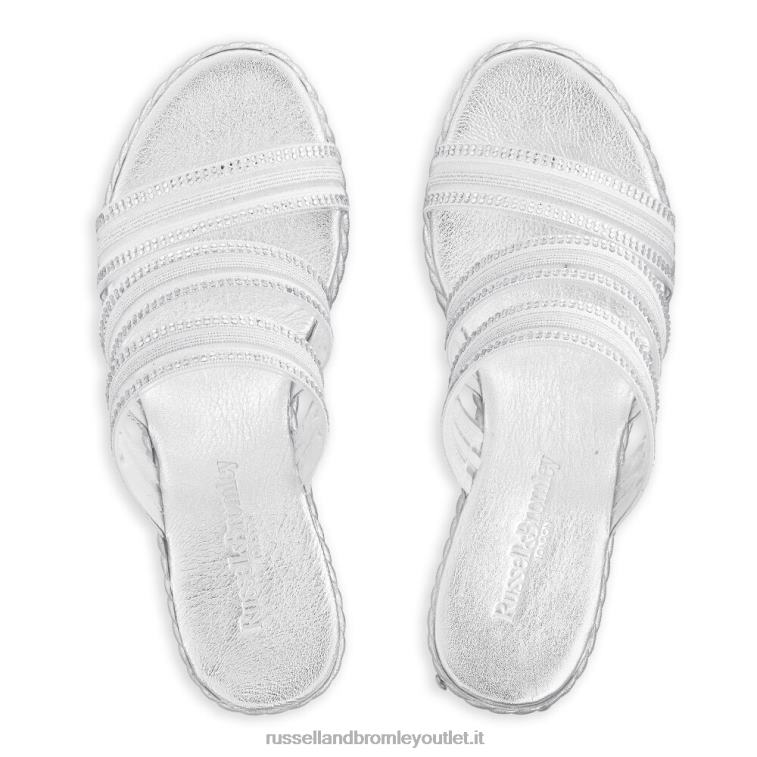 argento V0V4J129 donne Russell And Bromley zeppa cosmica con triplo cinturino