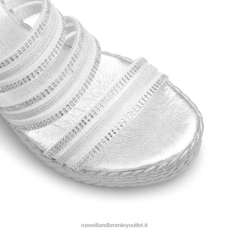 argento V0V4J129 donne Russell And Bromley zeppa cosmica con triplo cinturino