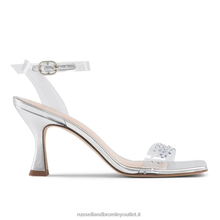 argento V0V4J148 donne Russell And Bromley negroni sandalo in due parti