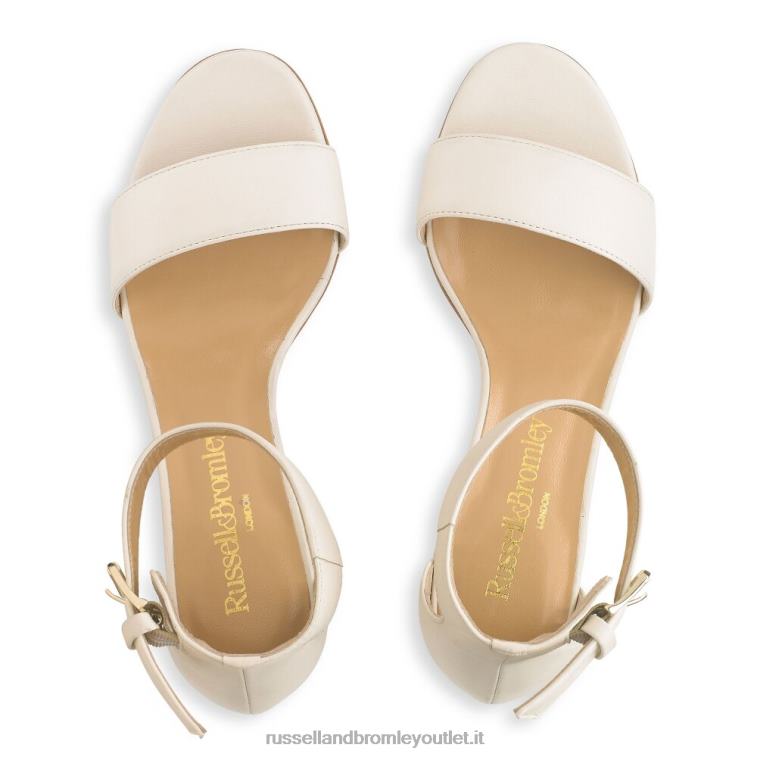 avorio V0V4J121 donne Russell And Bromley ci vogliono sandali con tacco a due blocchi