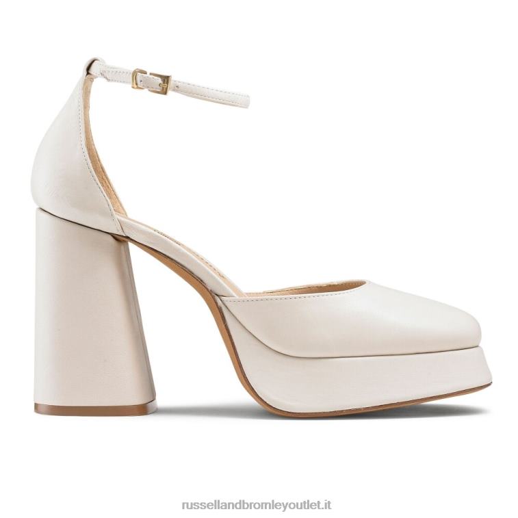 bianco V0V4J100 donne Russell And Bromley piattaforma estrema impeccabile