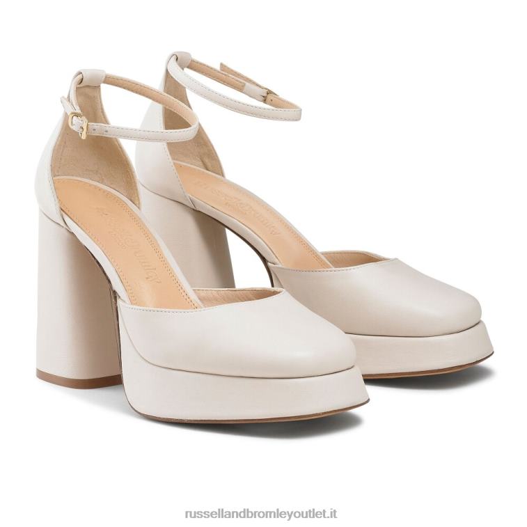 bianco V0V4J100 donne Russell And Bromley piattaforma estrema impeccabile