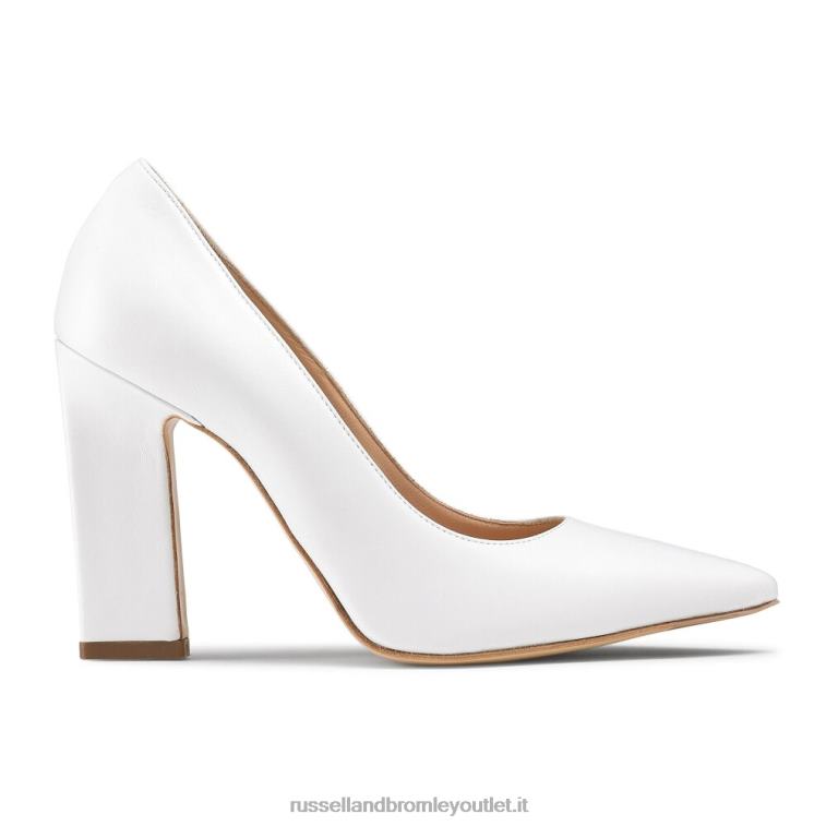 bianco V0V4J163 donne Russell And Bromley Scarpa décolleté con tacco a lama 100 punte
