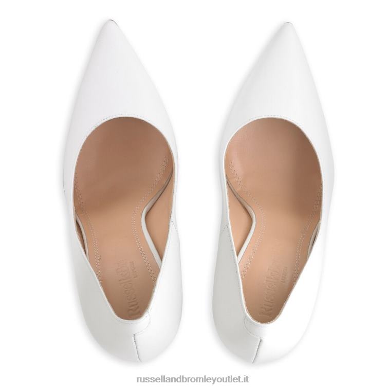 bianco V0V4J163 donne Russell And Bromley Scarpa décolleté con tacco a lama 100 punte