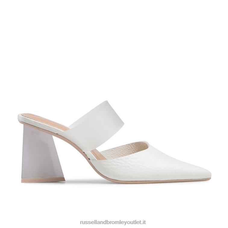 bianco V0V4J93 donne Russell And Bromley pompa smerigliata visione