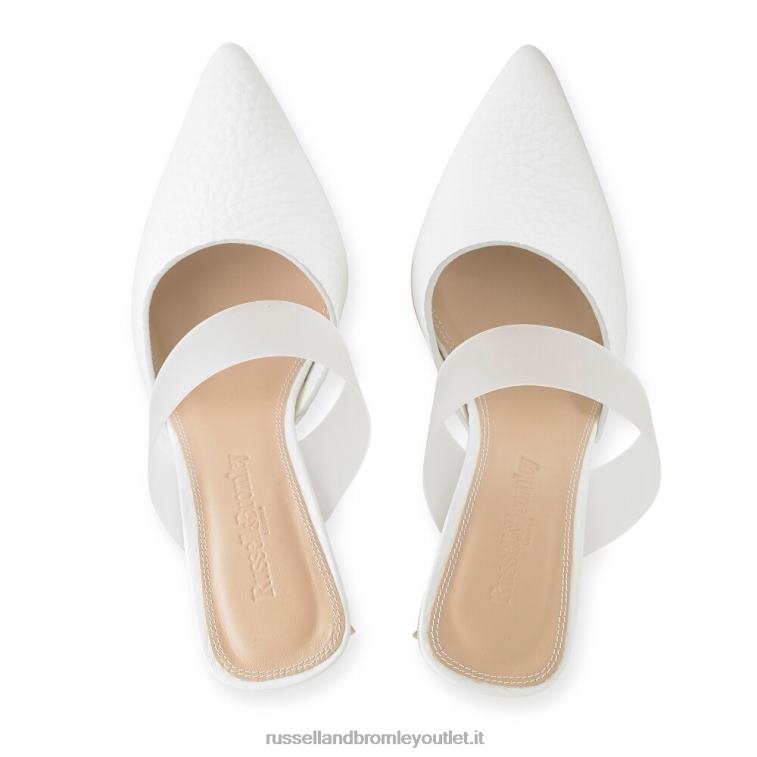 bianco V0V4J93 donne Russell And Bromley pompa smerigliata visione
