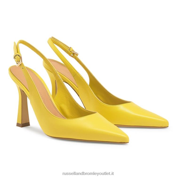 giallo V0V4J189 donne Russell And Bromley sul punto pompa punto slingback