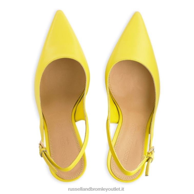 giallo V0V4J189 donne Russell And Bromley sul punto pompa punto slingback
