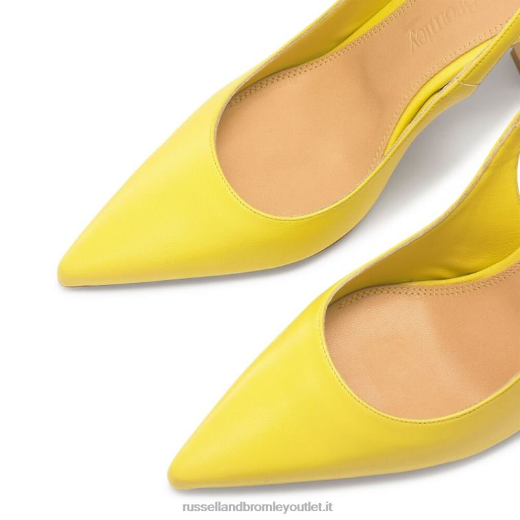 giallo V0V4J189 donne Russell And Bromley sul punto pompa punto slingback