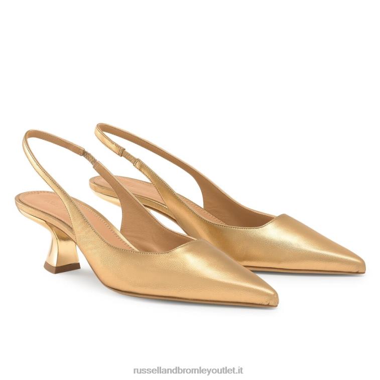 metallico V0V4J118 donne Russell And Bromley pompa a punto slingback
