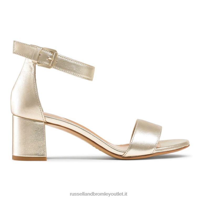 metallico V0V4J149 donne Russell And Bromley ci vogliono sandali con tacco a due blocchi
