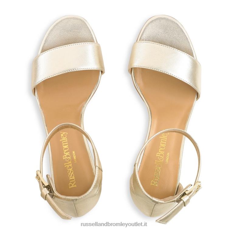 metallico V0V4J149 donne Russell And Bromley ci vogliono sandali con tacco a due blocchi