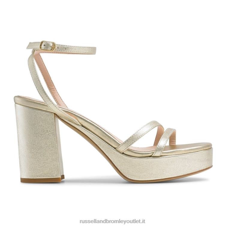metallico V0V4J152 donne Russell And Bromley piattaforma strappy topline