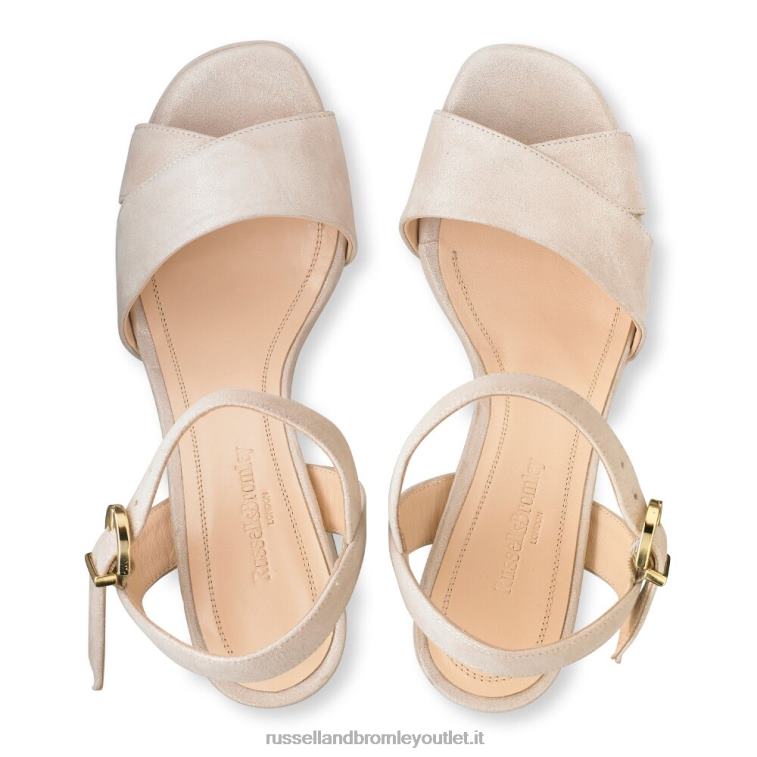 metallico V0V4J97 donne Russell And Bromley sandalo con plateau classico topform