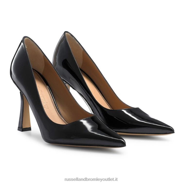 nero V0V4J105 donne Russell And Bromley pompa tacco a punta piena