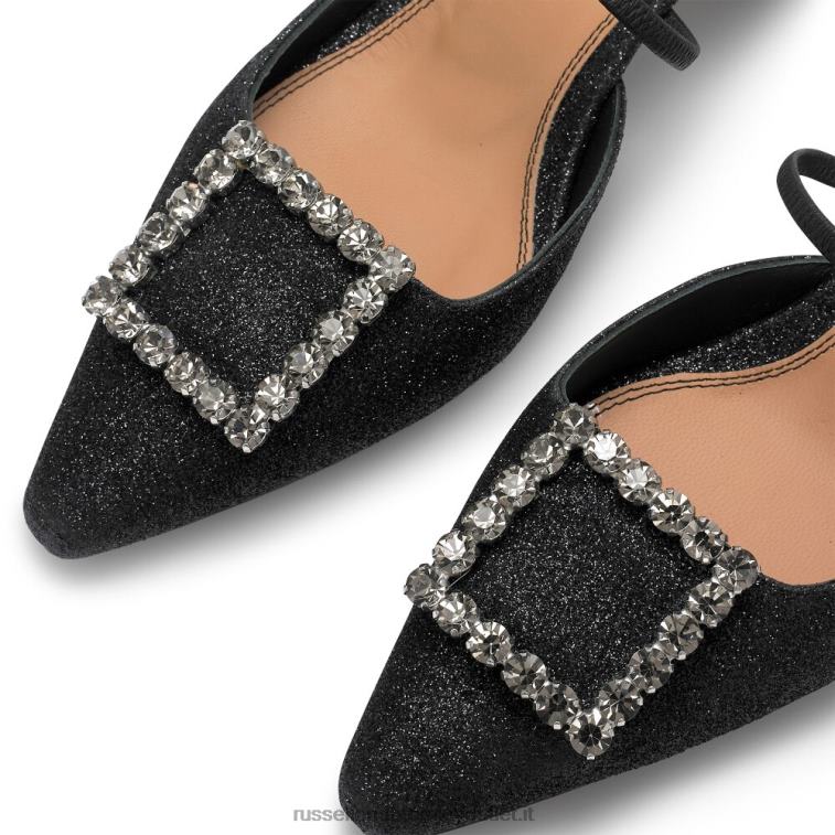 nero V0V4J115 donne Russell And Bromley slingback da favola gemma tacco gattino