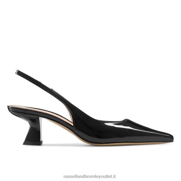 nero V0V4J117 donne Russell And Bromley Slingpoint Sling Back Point Pump