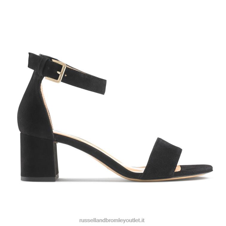 nero V0V4J142 donne Russell And Bromley ci vogliono sandali con tacco a due blocchi