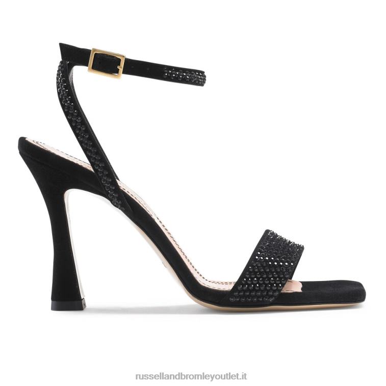 nero V0V4J167 donne Russell And Bromley sandalo con tacco e cinturino Cosmo